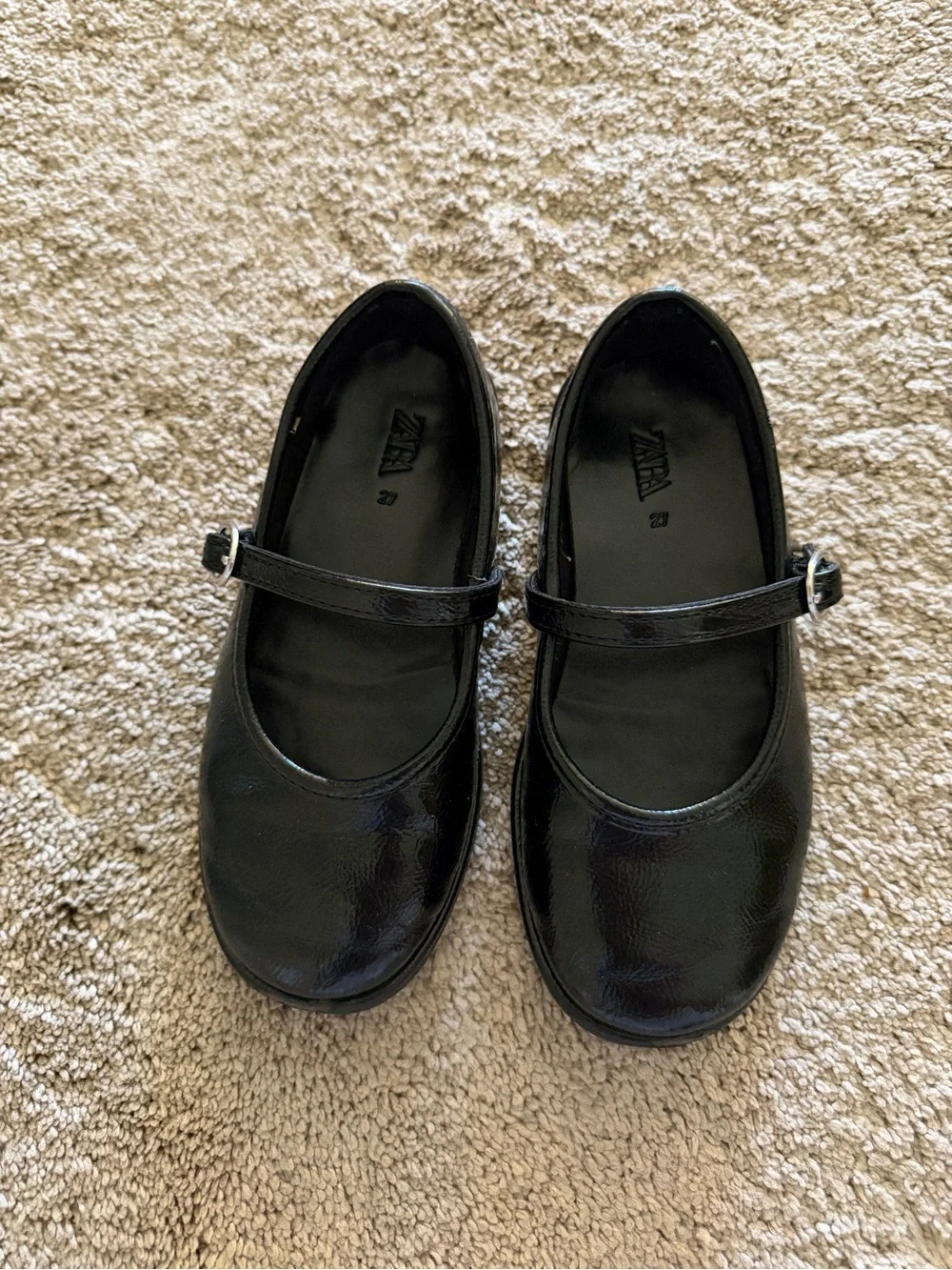 Zara black Patent Mary Jane Kids Shoes